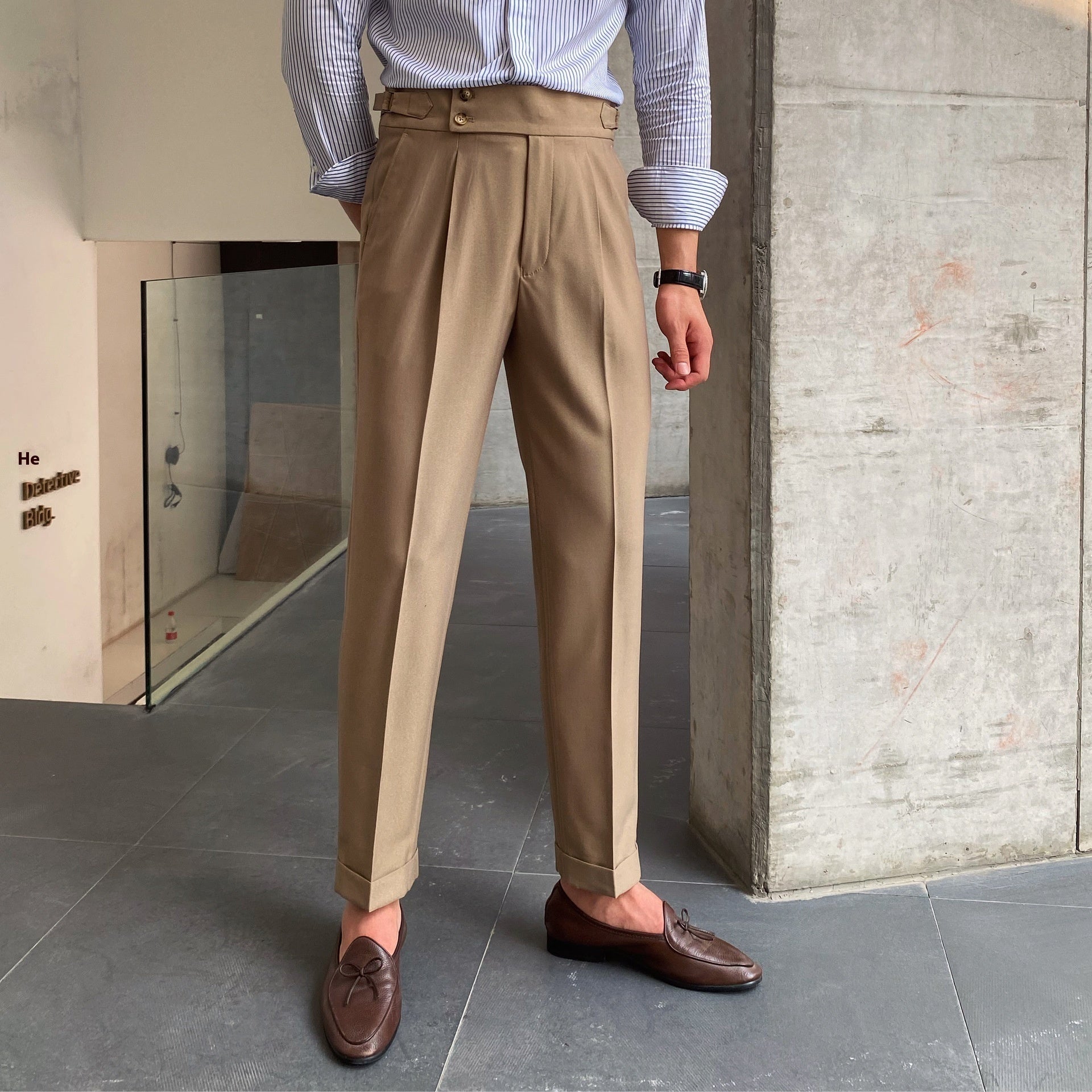 Pantalon met Knoopsluiting Heren