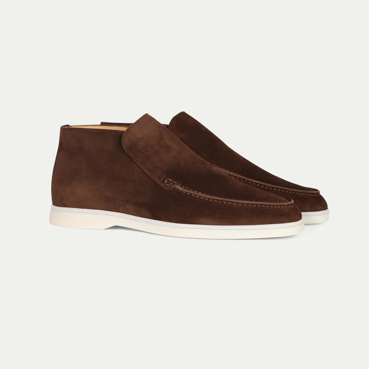 Suede Heren Loafers | Mocassins Donkerbruin