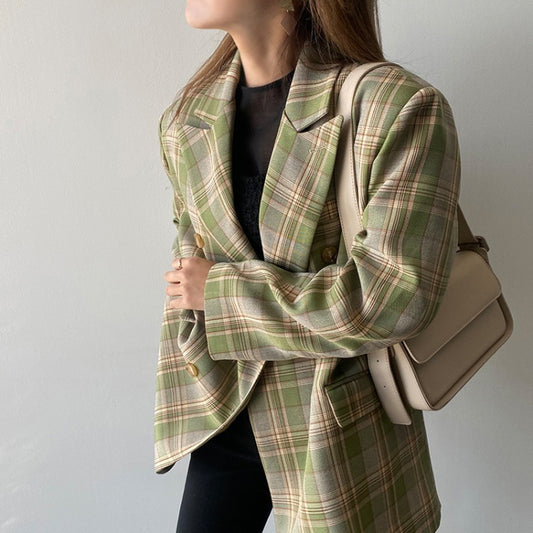 Dames Blazer | Double Breasted Tussenjas