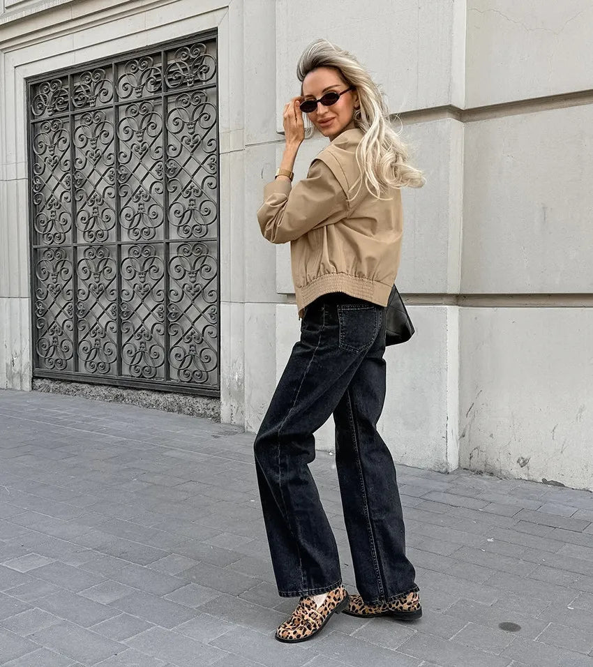 Korte Tussenjas Dames Beige | Lentejas