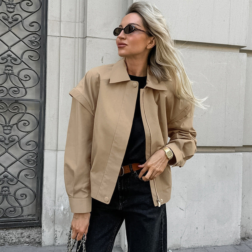 Korte Tussenjas Dames Beige | Lentejas