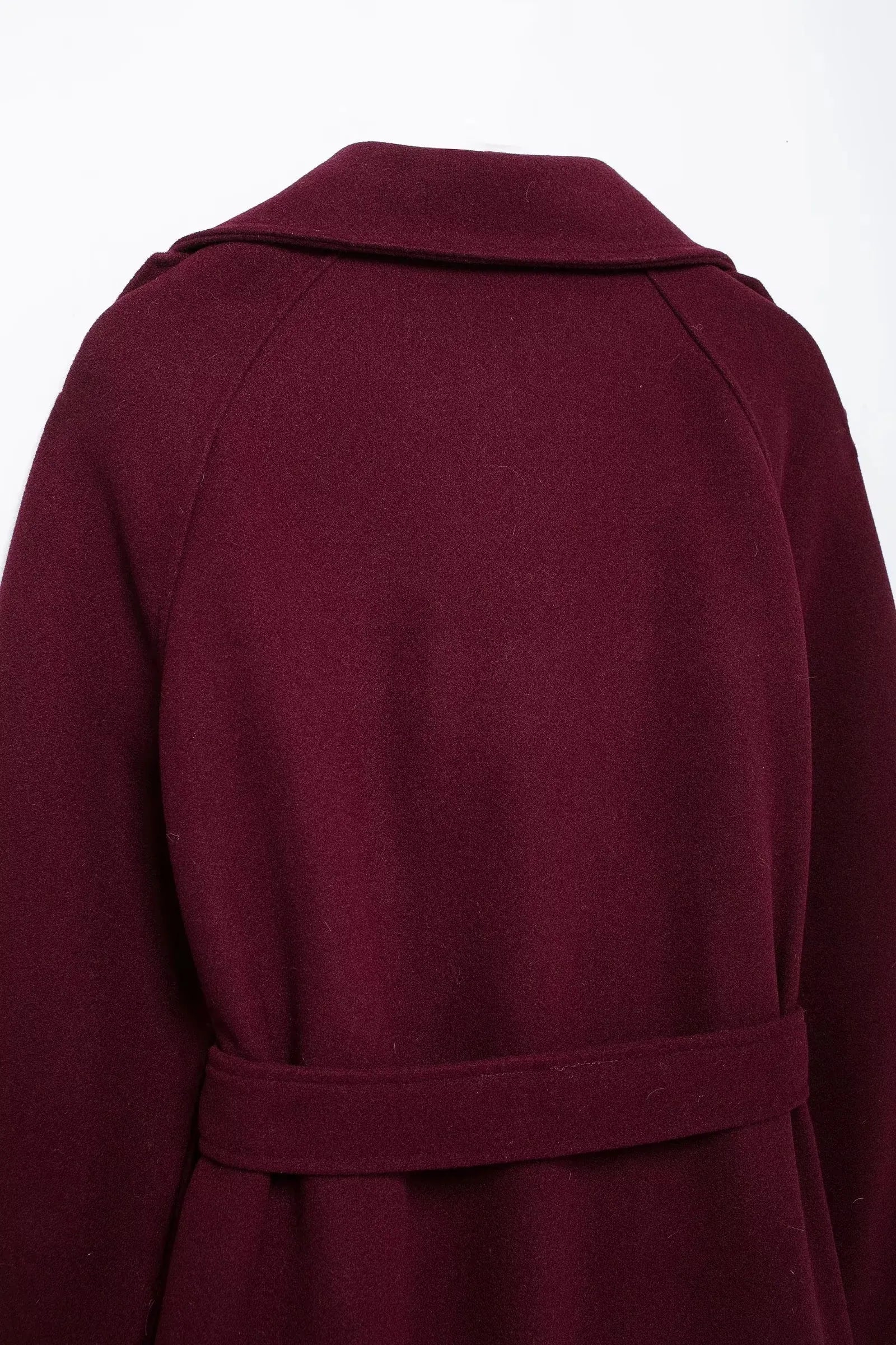 Double Breasted Dames Trenchcoat Bordeauxrood