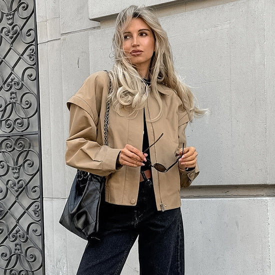 Korte Tussenjas Dames Beige | Lentejas