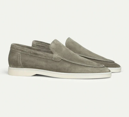 Heren Mocassins met lage Hak Kaki