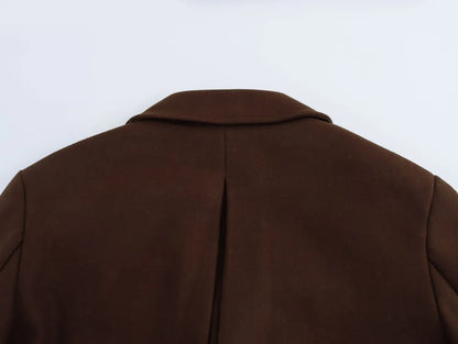 Lange Trenchcoat Dames Bruin