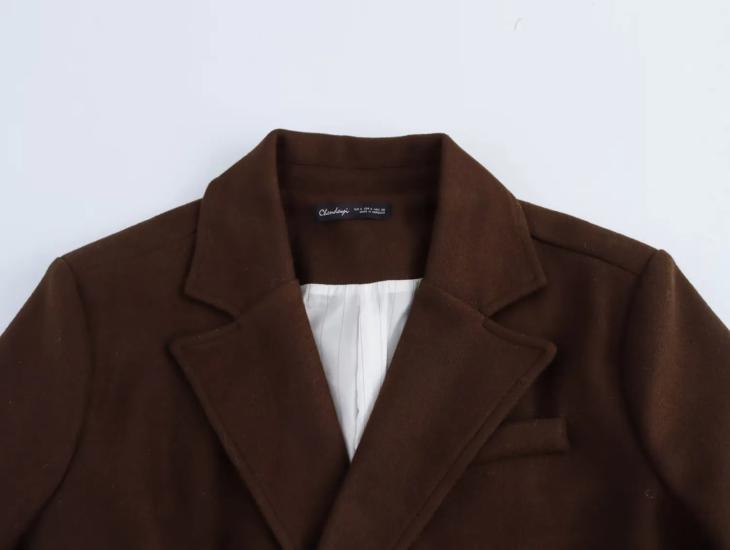 Lange Trenchcoat Dames Bruin
