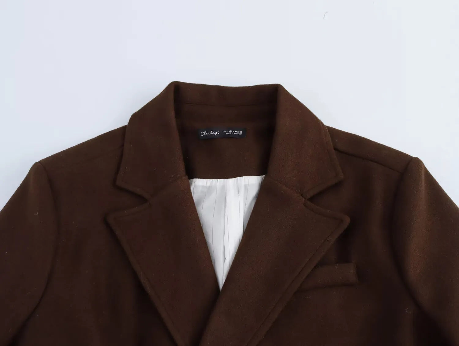 Lange Trenchcoat Dames Bruin