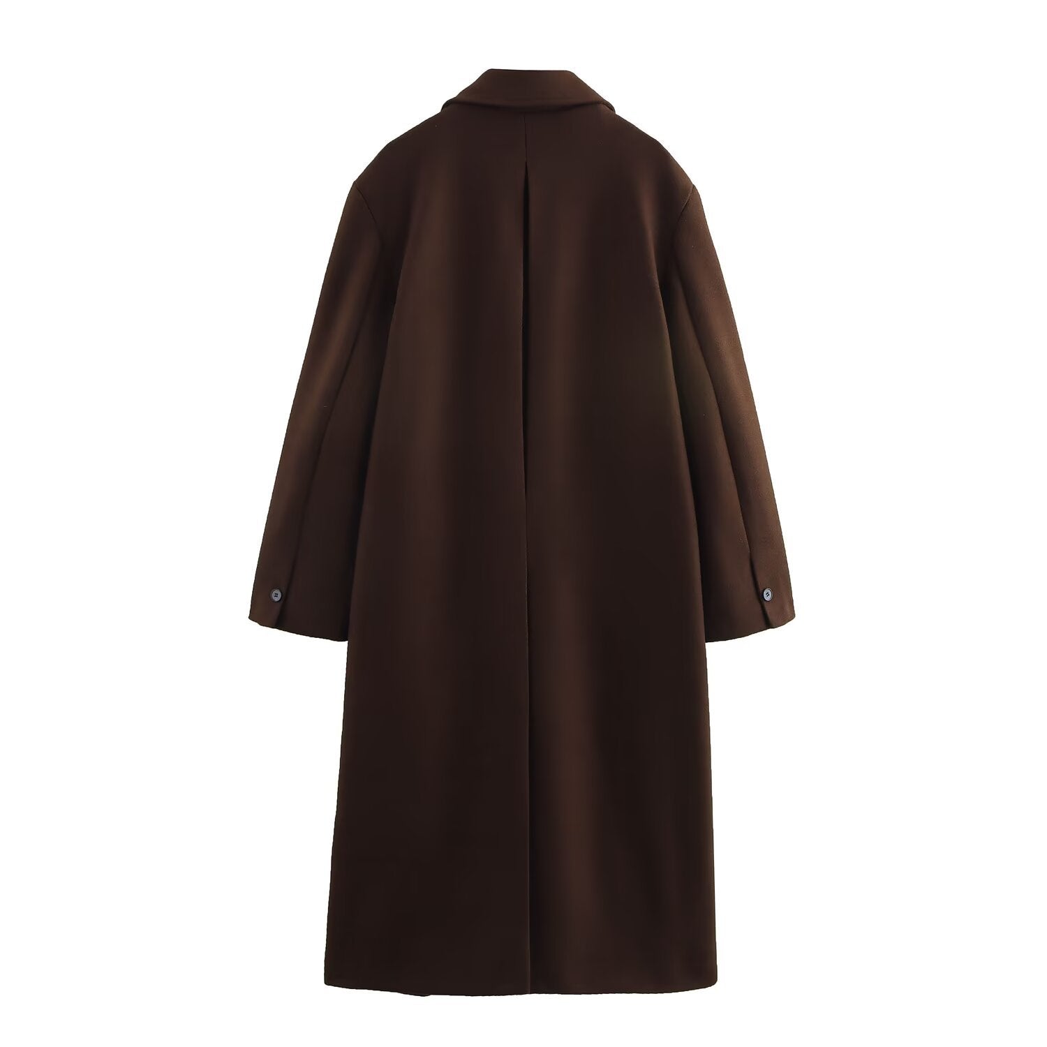 Lange Trenchcoat Dames Bruin