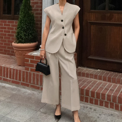 Casual Tweedelige Pak Set Dames | Co-ord Blazer en Pantalon L