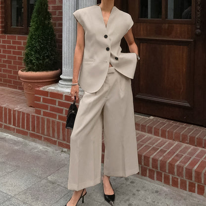 Casual Tweedelige Pak Set Dames | Co-ord Blazer en Pantalon