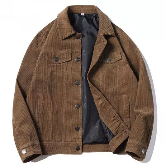 Vintage Corduroy Jas heren | Lentejas | Tussenjas Bruin